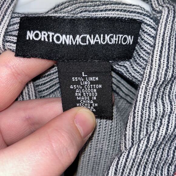 Women’s Norton McNaughton Linen Blend 4th of July button down vest size large - Picture 5 of 5